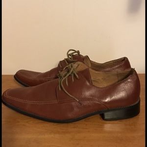 Majestic Men's brown leather heeled shoes size 11